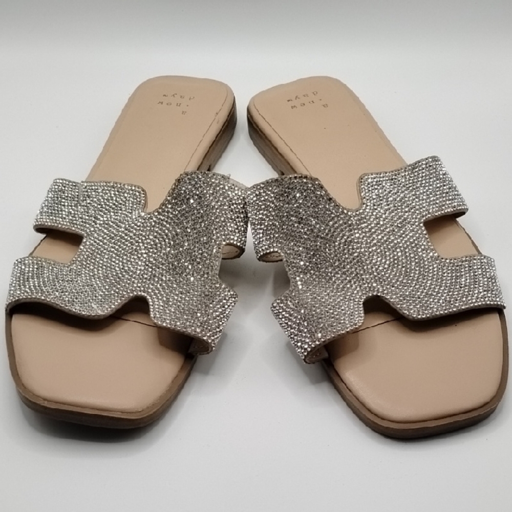 a new day Silver Embellished Sandals